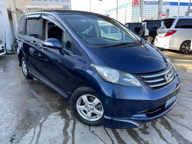 フリード フレックス エアロ 保証付 Tチェーン 社外CD キーレス 片側パワスラ オートエアコン オートライト 電格ミラー ABS WSRS(4枚目)