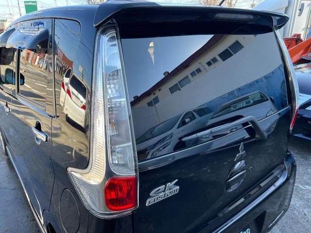 eKカスタム G 4WD 保証付 最長3年保証 事故無 Tチェーン 社外メモリーナビ CD DVD ワンセグ Bカメラ プッシュスタート エンスタ アイドリングストップ ベンチシート シートヒーター オートエアコン(12枚目)