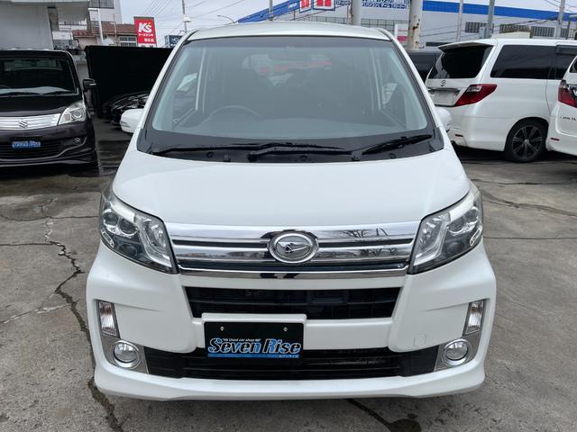 ムーヴ カスタム　ＲＳ　ＳＡ　４ＷＤ　ターボ　保証付　最長３年保証　事故無　Ｔチェーン　社外ＳＤナビ　ＣＤ　ＤＶＤ　フルセグ　ＥＴＣ　プッシュスタート　エンスタ　オートエアコン　オートライト　アイドリングストップ　横滑り防止装置（3枚目）