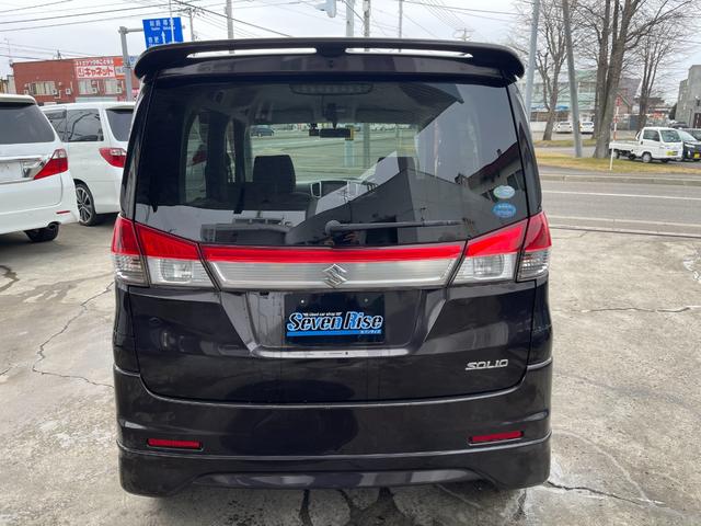 ソリオ S 4WD 保証付 最長3年保証 事故無 Tチェーン 社外メモリーナビ CD DVD フルセグ Bluetooth Bカメラ ドラレコ プッシュスタート 両側パワスラ シートヒーター オートエアコン(7枚目)