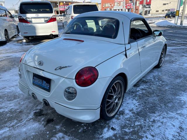 コペン アクティブトップ ターボ 保証付 事故無 Tチェーン 社外メモリーナビ CD DVD フルセグ キーレス シートヒーター 革シート 社外AW MTモード ABS WSRS(17枚目)