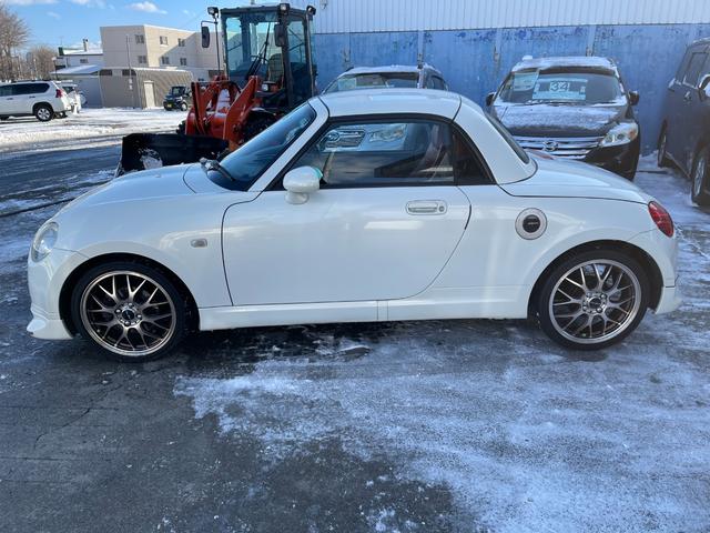 コペン アクティブトップ ターボ 保証付 事故無 Tチェーン 社外メモリーナビ CD DVD フルセグ キーレス シートヒーター 革シート 社外AW MTモード ABS WSRS(20枚目)