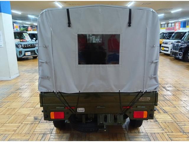 キャリイトラック KCエアコン・パワステ デュアルカメラブレーキサポート 幌付き 4WD 禁煙 パワーウィンドー 助手席エアバック AC 運転席エアバック パワステ 横滑防止 キーレスキー ABS オートライト 前後障害物センサー Iストップ(6枚目)