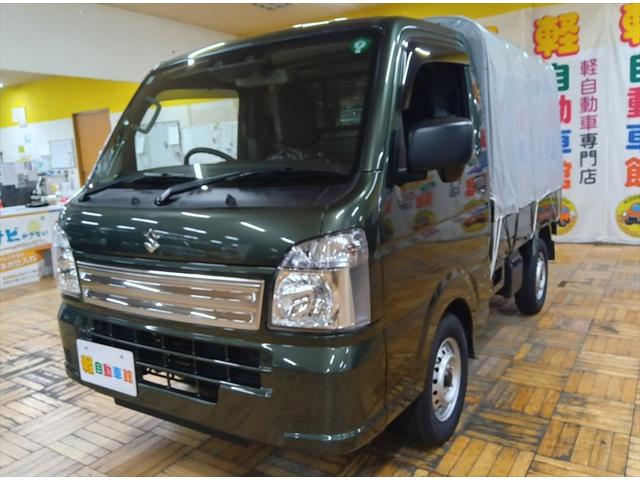 キャリイトラック KCエアコン・パワステ デュアルカメラブレーキサポート 幌付き 4WD 禁煙 パワーウィンドー 助手席エアバック AC 運転席エアバック パワステ 横滑防止 キーレスキー ABS オートライト 前後障害物センサー Iストップ(11枚目)