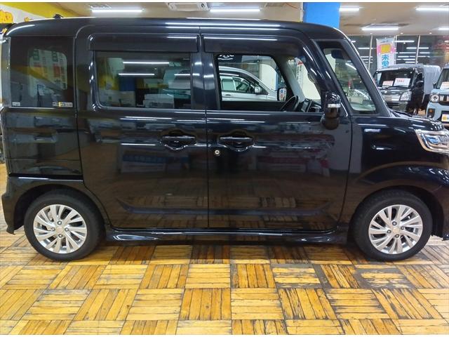 スペーシアカスタム ハイブリッドGS 4WD 衝突軽減ブレーキ Bluetooth 社外ナビ TV 片側パワースライドドア 前後誤発進抑制機能 禁煙 USB入力 シートH DVD再生 ETC車載器 LEDヘッドライト スマートキー(4枚目)