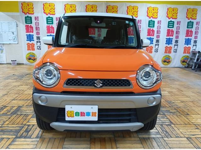 ハスラー Ｇ　４ＷＤ　衝突軽減ブレーキ　Ｂｌｕｅｔｏｏｔｈ　バックカメラ　禁煙車両　アイドリングＳＴ　格納ミラー　プッシュスタートスマートキー　盗難警報装置　ダブルエアバック　横滑り防止装置付　ＵＳＢ入力　ＡＢＳ（4枚目）