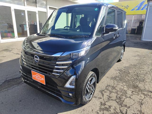 ルークス ハイウェイスター　Ｘ　プロパイロットエディション　４ＷＤ／純正ＴＶナビ／シートヒーター／ステアリングヒーター／純正アルミホイール／Ｂｌｕｅｔｏｏｔｈ／革巻きハンドル／電動スライドドア／後席ドリンクホルダーテーブル／（5枚目）