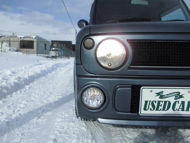 アルトラパン ＳＳ　５ＭＴ　４ＷＤ　ツインカムＩＣターボ　ＨＩＤ　減衰力調整式車高調ローダウン　調整式ラテラルロッド　柿本改マフラー　モモステ　外メーター　レカロシート　関東仕入れサビ無し（6枚目）