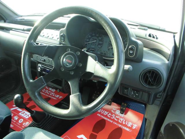 ミニカ ダンガンＺＺ－４　５ＭＴ　４ＷＤ　ＤＯＨＣ／ＩＣターボ　新車時から記録簿２２枚有　ローダウンサス　タイベル交換済　エアロ　ルーフスポイラー　社外マフラー　エアコン　ＰＷウィンドウ　純正シート　実走行　関東仕入れサビ無し（24枚目）