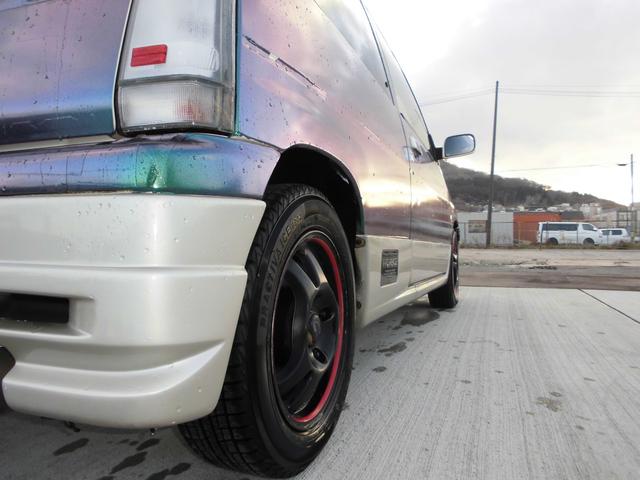 アルトワークス ＲＳ／Ｒ　５ＭＴ　４ＷＤ　ツインカムＩＣターボ　ＲＳ－Ｒダウンサス　社外ラテラルロッド　ＬＥＤヘッド　砲弾スポーツマフラー　タイベル交換済　ラッピング　社外ハンドル　ＥＴＣ　関東仕入れサビ無し　修復歴無し（12枚目）