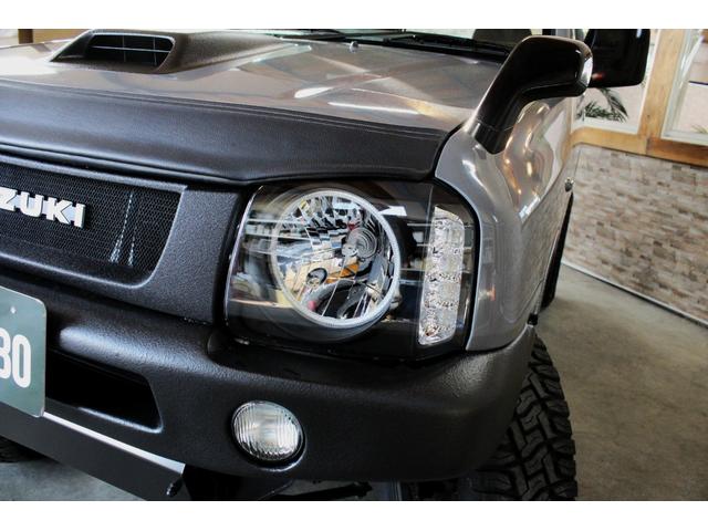 ジムニー XG グレーブラック全塗装 本州仕入 3inリフトアップ構変済 新品LEDヘッドライト 新品LEDテール 新品マフラー 新品ラプターグリル 社外ナビ(20枚目)