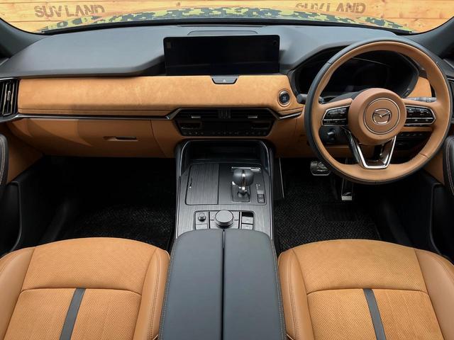 ＣＸ－６０ ＸＤ－ハイブリッド　プレミアムスポーツ　４ＷＤ　ディーゼル　ＡｕｔｏＥｘｅエアロ　茶革シート　パノラマサンルーフ　１２．３インチマツダコネクト　ＢＯＳＥサウンドシステム　全周囲カメラ　パワーバックドア　ＥＴＣ　シートベンチレーション（2枚目）