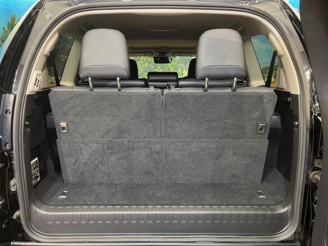 ランドクルーザープラド TX Lパッケージ マットブラックエディション サンルーフ 寒冷地仕様 7人乗り 全周囲カメラ ナビ機能付ディスプレイオーディオ 黒革シート シートベンチレーション ルーフレール レーダークルーズ オートハイビーム 純正18インチアルミ ETC(41枚目)