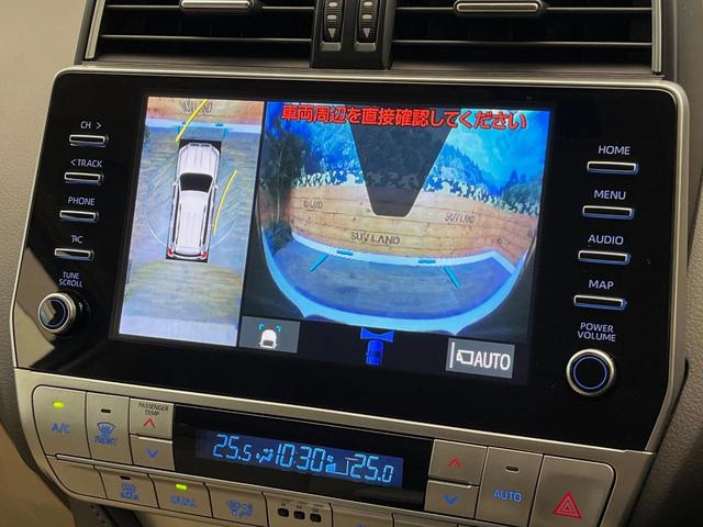 ランドクルーザープラド ＴＸ　Ｌパッケージ　サンルーフ　寒冷地仕様　７人乗り　ＴＲＤエアロ　純正９型ディスプレイオーディオ　全周囲カメラ　ルーフレール　デジタルインナーミラー　ブラインドスポットモニター　純正１９インチアルミホイール　ＥＴＣ（4枚目）