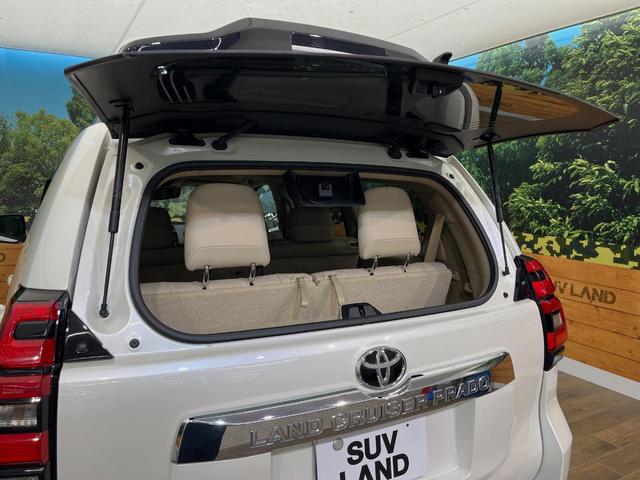 ランドクルーザープラド ＴＸ　Ｌパッケージ　サンルーフ　寒冷地仕様　７人乗り　ＴＲＤエアロ　純正９型ディスプレイオーディオ　全周囲カメラ　ルーフレール　デジタルインナーミラー　ブラインドスポットモニター　純正１９インチアルミホイール　ＥＴＣ（47枚目）
