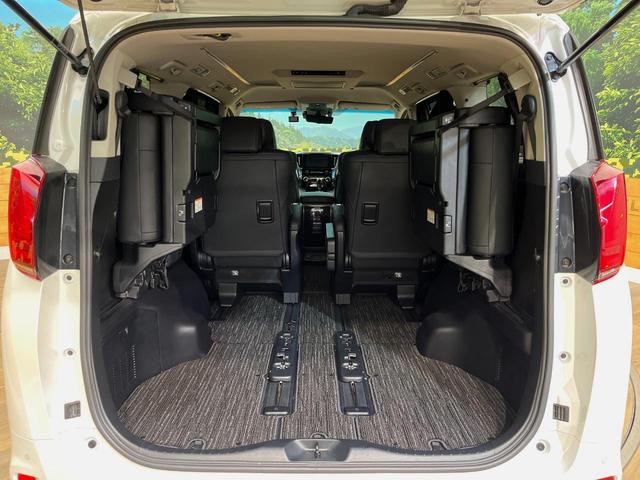 アルファードハイブリッド SR Cパッケージ 4WD フリップダウンモニター 純正9インチナビ 両側電動スライドドア デジタルインナーミラー CD/DVDデッキ シートベンチレーション レーダークルーズコントロール ETC 三眼LEDヘッドライト(35枚目)