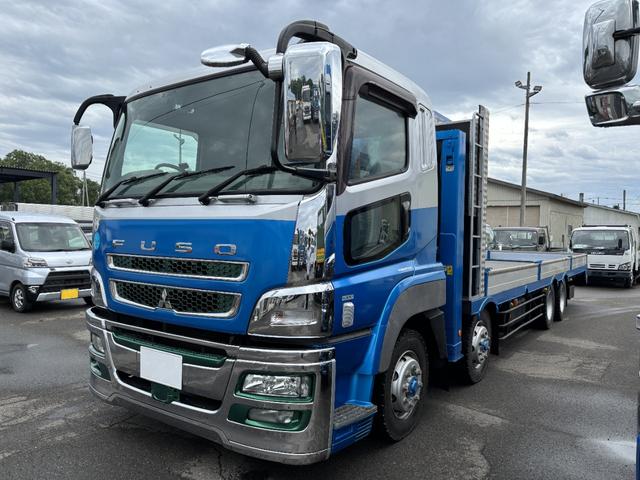 スーパーグレート 　１１．８ｔ　セルフ４段クレーン　タダノ製ＺＲ５０４　ラジコン　荷台寸８．７４ｍ×２．３７ｍ　走行２９４６００ｋｍ　３８０馬力　７速　定員２名　積載量１１８００ｋｇ　　車検整備付　アドブルー（8枚目）