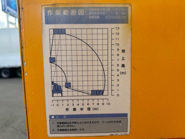 エルフトラック 　高所作業車　タダノ製　１２ｍ仕様　ＡＴ１２１　車検整備付　走行７７０００ｋｍ　５２９３時間（10枚目）