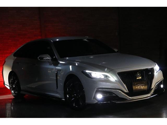 クラウンハイブリッド ＲＳアドバンスＦｏｕｒ４ＷＤＴＲＤフルエアロ４本出しマフラー　本州仕入／禁煙車／寒冷地リアフォグ／ＮＥＷリアスモーク施工／パノラミックビュー全方位カメラ／デジタルインナーミラー／ハーフレザーシート／ナビ／フルセグＴＶ／３眼ＬＥＤヘッドライト／カードキー／ドラレコ（2枚目）