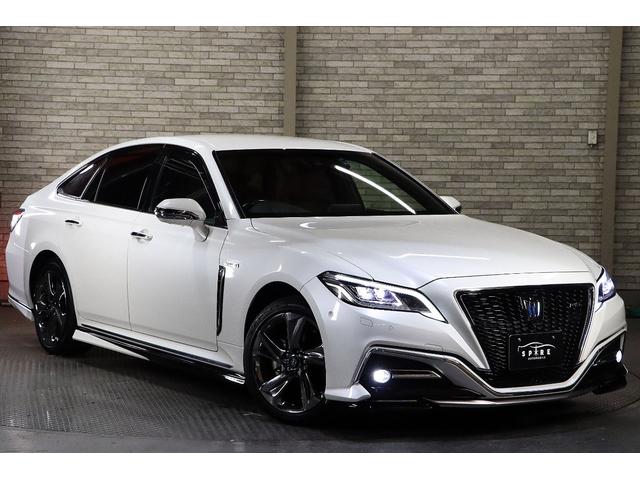 クラウンハイブリッド ＲＳアドバンスＦｏｕｒ４ＷＤＴＲＤフルエアロ４本出しマフラー　本州仕入／禁煙車／寒冷地リアフォグ／ＮＥＷリアスモーク施工／パノラミックビュー全方位カメラ／デジタルインナーミラー／ハーフレザーシート／ナビ／フルセグＴＶ／３眼ＬＥＤヘッドライト／カードキー／ドラレコ（39枚目）