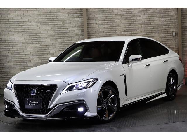クラウンハイブリッド ＲＳアドバンスＦｏｕｒ４ＷＤＴＲＤフルエアロ４本出しマフラー　本州仕入／禁煙車／寒冷地リアフォグ／ＮＥＷリアスモーク施工／パノラミックビュー全方位カメラ／デジタルインナーミラー／ハーフレザーシート／ナビ／フルセグＴＶ／３眼ＬＥＤヘッドライト／カードキー／ドラレコ（40枚目）