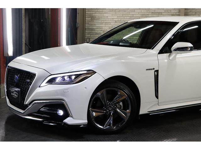 クラウンハイブリッド ＲＳアドバンスＦｏｕｒ４ＷＤＴＲＤフルエアロ４本出しマフラー　本州仕入／禁煙車／寒冷地リアフォグ／ＮＥＷリアスモーク施工／パノラミックビュー全方位カメラ／デジタルインナーミラー／ハーフレザーシート／ナビ／フルセグＴＶ／３眼ＬＥＤヘッドライト／カードキー／ドラレコ（67枚目）