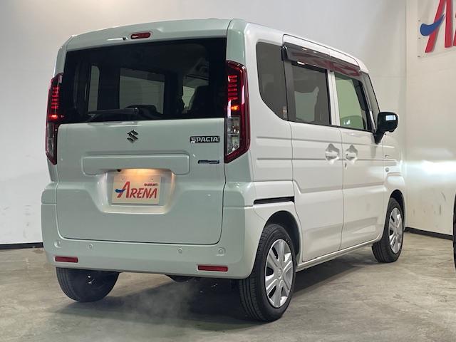 スペーシア ハイブリッドX 全方位モニター付メモリーナビゲーション フルセグ Bluetooth スズキコネクト LEDヘッドライト ミラーヒーター スズキセーフティサポート 両側パワースライドドア シートヒーター 寒冷地仕様(6枚目)