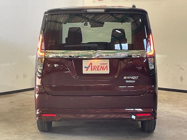 ソリオバンディット ハイブリッドMV スズキセーフティ メーカーOP9インチナビ 全方位カメラ TV Bluetooth接続可 DVD再生 AppleCarplay ドラレコ ETC LEDヘッドライト LEDフォグランプ シートヒーター(4枚目)