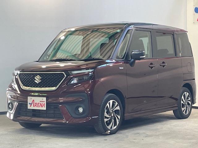 ソリオバンディット ハイブリッドMV スズキセーフティ メーカーOP9インチナビ 全方位カメラ TV Bluetooth接続可 DVD再生 AppleCarplay ドラレコ ETC LEDヘッドライト LEDフォグランプ シートヒーター(7枚目)