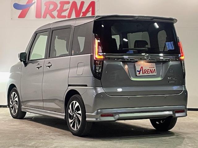 ソリオバンディット ハイブリッドMV スズキコネクト対応車 スズキセーフティ メーカーOP9インチナビ 全方位カメラ フルセグTV Bluetooth接続可 DVD再生 LEDヘッドライト LEDフォグ 両側パワスラ 追従クルコン(5枚目)