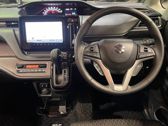 ソリオバンディット ハイブリッドMV スズキコネクト対応車 スズキセーフティ メーカーOP9インチナビ 全方位カメラ フルセグTV Bluetooth接続可 DVD再生 LEDヘッドライト LEDフォグ 両側パワスラ 追従クルコン(13枚目)