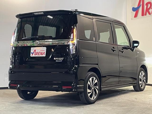 ソリオバンディット ハイブリッドＭＶ　４ＷＤ　ハイブリッドＭ全方位モニター付きナビ　フルセグ　スズキコネクト対応　両側パワースライドドア　ＬＥＤヘッドライト　アダプティブクルーズコントロール　シートヒーター　電動パーキングブレーキ（4枚目）