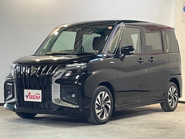 ソリオバンディット ハイブリッドＭＶ　４ＷＤ　ハイブリッドＭ全方位モニター付きナビ　フルセグ　スズキコネクト対応　両側パワースライドドア　ＬＥＤヘッドライト　アダプティブクルーズコントロール　シートヒーター　電動パーキングブレーキ（8枚目）