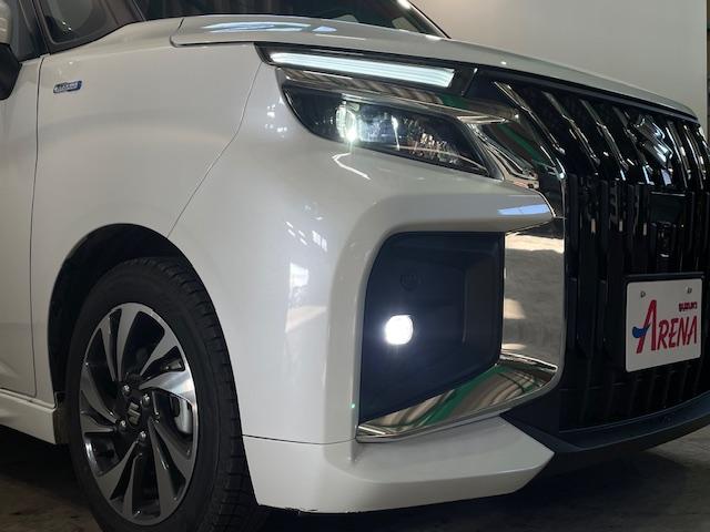ソリオバンディット ハイブリッドＭＶ　４ＷＤ　全方位モニター付きメモリーナビ　フルセグ　スズキコネクト対応車　両側パワースライドドア　ＬＥＤヘッドライト　シートヒーター　コーナーセンサー　スズキセーフティサポート　Ｂｌｕｅｔｏｏｔｈ（11枚目）