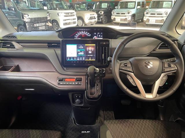 ソリオバンディット ハイブリッドＭＶ　４ＷＤ　全方位モニター付きメモリーナビ　フルセグ　スズキコネクト対応車　両側パワースライドドア　ＬＥＤヘッドライト　シートヒーター　コーナーセンサー　スズキセーフティサポート　Ｂｌｕｅｔｏｏｔｈ（13枚目）