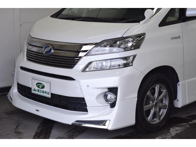ヴェルファイアハイブリッド ＺＲ　Ｇエディション　４ＷＤ　１年保証／走行無制限　事故歴なし　修復歴なし　モデリスタフルエアロ　純正ＨＤＤナビ　後席Ｍ　黒革　トヨタプレミアムサウンド　Ｐバックドア　両側Ｐスラ　ツインＳルーフ　寒冷地仕様　社外エンスタ（10枚目）