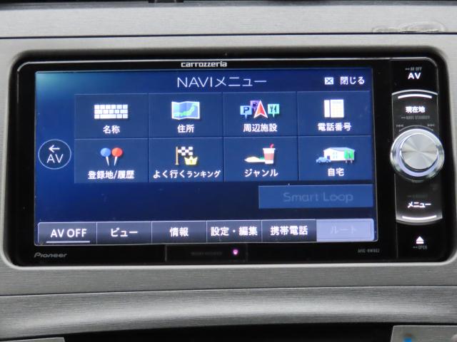 プリウス Ｓ　カロッツェリアナビ　ＴＶフル　リアカメラ　夏冬タイヤ付　エンスタ（3枚目）