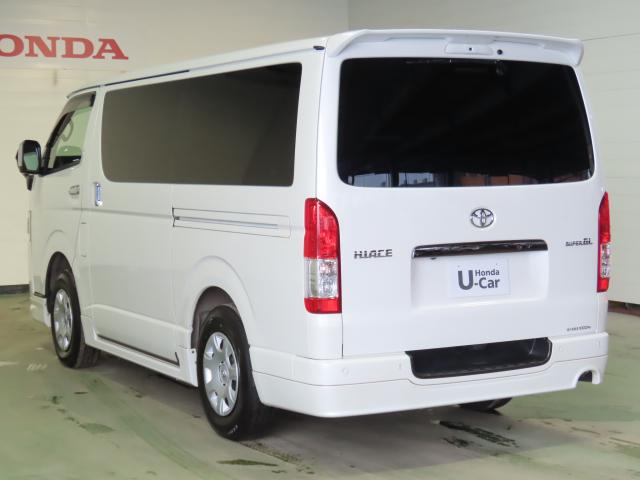 ハイエースバン スーパーＧＬダークプライムＩＩ　トヨタセーフティセンス　カロッツエリアナビ　リアカメラ　エンスタ　モデリスタスポイラー（7枚目）