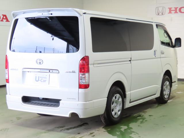 ハイエースバン スーパーＧＬダークプライムＩＩ　トヨタセーフティセンス　カロッツエリアナビ　リアカメラ　エンスタ　モデリスタスポイラー（8枚目）