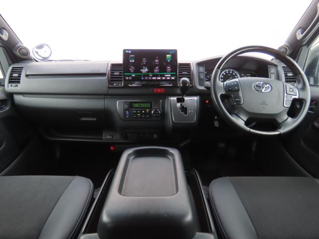 ハイエースバン スーパーＧＬダークプライムＩＩ　パナソニックナビ　ＴＶフル　コブラオーバーフェンダー　ＴＲＤスポイラー　エンスタ　前後ドラレコ　ＥＴＣ（13枚目）