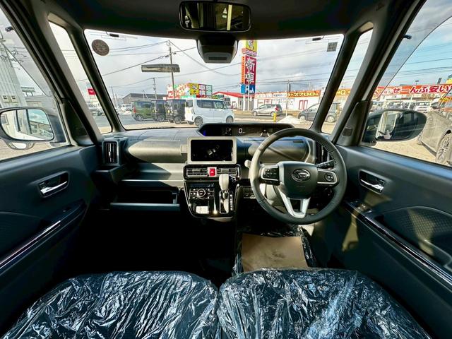 タント カスタムＲＳリミテッド　４ＷＤ　届出済未使用車　整備付　保証付　記録簿　純正エンジンスターター　スペアキー　純正アルミホイール　両側電動スライドドア　ナビ　ＢＬＵＥＴＯＯＴＨ　バックカメラ　ドライブレコーダー（3枚目）