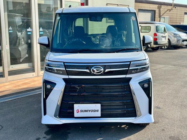 タント カスタムＲＳリミテッド　４ＷＤ　届出済未使用車　整備付　保証付　記録簿　純正エンジンスターター　スペアキー　純正アルミホイール　両側電動スライドドア　ナビ　ＢＬＵＥＴＯＯＴＨ　バックカメラ　ドライブレコーダー（4枚目）