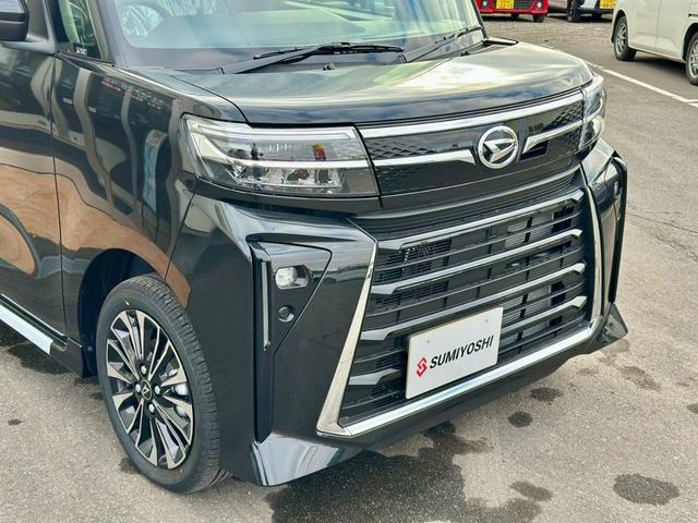 タント カスタムＲＳリミテッド　４ＷＤ　届出済未使用車　整備付　保証付　記録簿　純正エンジンスターター　スペアキー　純正アルミホイール　両側電動スライドドア　ナビ　ＢＬＵＥＴＯＯＴＨ　バックカメラ　ドライブレコーダー（8枚目）