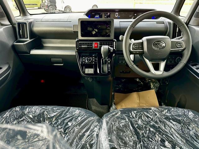 タント カスタムＲＳリミテッド　４ＷＤ　届出済未使用車　整備付　保証付　記録簿　純正エンジンスターター　スペアキー　純正アルミホイール　両側電動スライドドア　ナビ　ＢＬＵＥＴＯＯＴＨ　バックカメラ　ドライブレコーダー（11枚目）