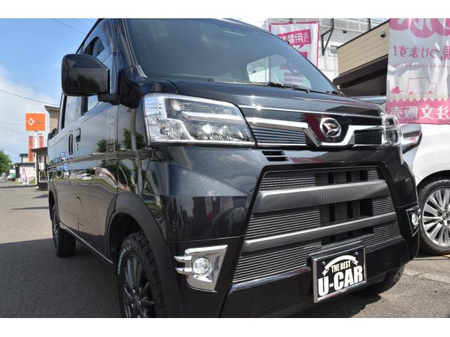 ハイゼットカーゴ デッキバンＧ　ＳＡＩＩＩ　切替４ＷＤ　アップサス　新品Ａ／Ｔタイヤ　社外マフラー　ＬＥＤヘッドライト　ＬＥＤフォグランプ　ディスプレイオーディオ　フルセグＴＶ　バックカメラ　エンスタ　キーレスキー　スマートアシスト（4枚目）