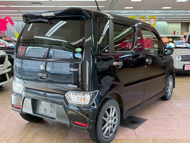 ワゴンRスティングレー ハイブリッドX 4WD 社外フルセグナビ 衝突軽減ブレーキ付き シートヒーター ステアリングリモコン ヘッドアップディスプレイ アイドリングストップ 横滑り防止(6枚目)