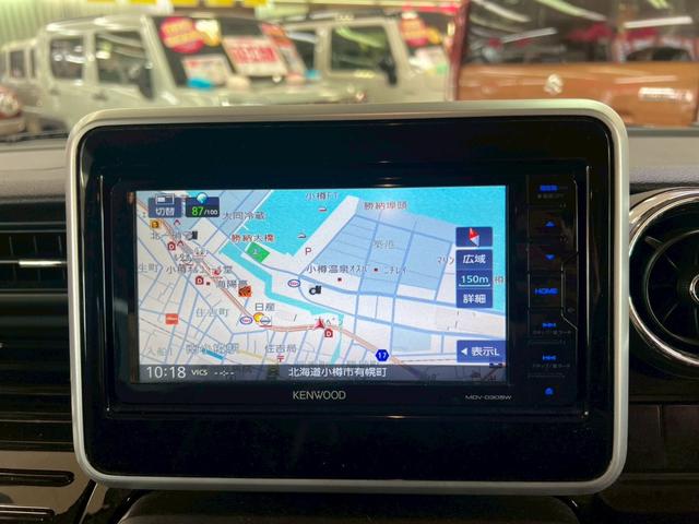 スペーシアカスタム ハイブリッドXSターボ 4WD 社外ナビ付き スマートキー ABS 横滑り防止装置 衝突軽減ブレーキシステム 障害物センサー 両側パワースライドドア(30枚目)