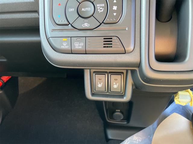 スペーシア ハイブリッドＧ　両側スライドドア　クリアランスソナー　衝突被害軽減システム　ＬＥＤヘッドランプ　スマートキー　アイドリングストップ　電動格納ミラー　シートヒーター　ベンチシート　ＣＶＴ　盗難防止システム　ＡＢＳ（3枚目）