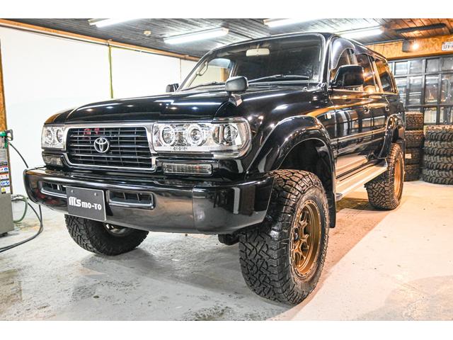 ランドクルーザー80 VXリミテッド 後期・EGR無・ディーゼルターボ・後期1HD・FUEL AW・FUEL OFFROAD・リフトアップ・社外マフラー・イカリング ヘッドライト(4枚目)