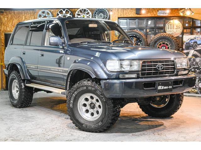 ランドクルーザー80 VXリミテッド 社外AW・MTタイヤ・社外マフラー・ブラウンレザー調シートカバー(2枚目)